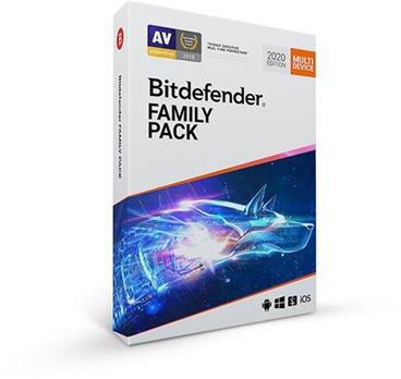 Bitdefender Family pack 2020 pro domácnost na 1 rok PROMO