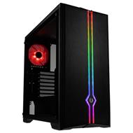 BitFenix skříň Saber / ATX / 2x120mm / 2x USB 3.0 / RGB / tvrzené sklo / černá