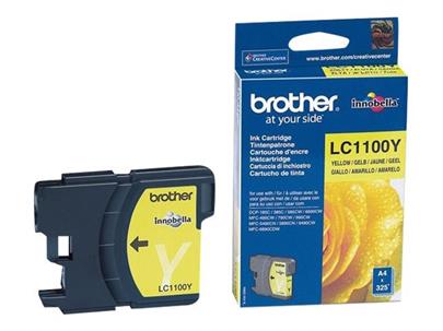 Brother LC-1100Y (ink. žlutý, 325 str. @ 5%)