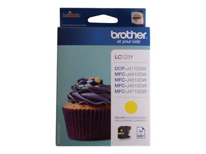 Brother LC-123Y (inkoust yellow, 600 str.@ 5% draft)