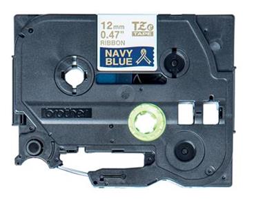 BROTHER páska TZE-RN34 / zlatá-nám.modř.pruhovaná / 12mm