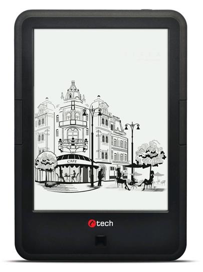 C-TECH e-book reader Lexis/ 6" HD touch displej s podsvíc./ dual core/ 8GB/ Wi-Fi/ Android 4.2/ černá + 100 knih ZDARMA