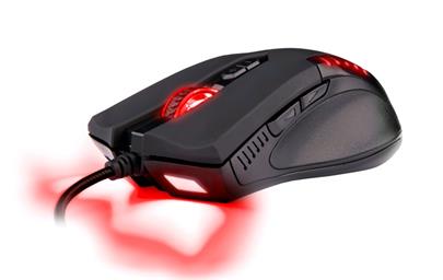 C-TECH herní myš Empusa (GM-17), červené podsvícení, laser 3400DPI, USB