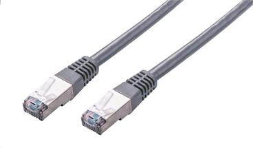 C-TECH Kabel patchcord Cat5e, FTP, šedý, 15m