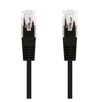 C-TECH kabel patchcord Cat5e, UTP, černá, 0,25m