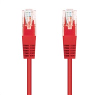 C-TECH kabel patchcord Cat5e, UTP, červená, 0,25m