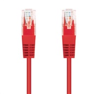 C-TECH kabel patchcord Cat5e, UTP, červená, 0,5m