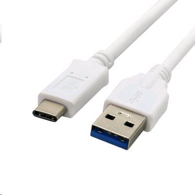 C-TECH Kabel USB 3.0 AM na Type-C kabel (AM/CM), 2m, bílý