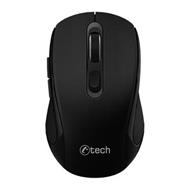 C-TECH myš WLM-12 Dual mode, bezdrátová, BT5.0 + 2,4GHz, 1600DPI, 6 tlačítek, USB nano receiver, černá