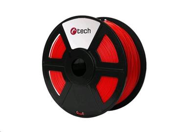 C-TECH tisková struna ( filament ) , ABS, 1,75mm, 1kg, fluorescenční červená