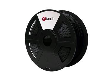 C-TECH tisková struna ( filament ) , PLA, 1,75mm, 1kg, černá
