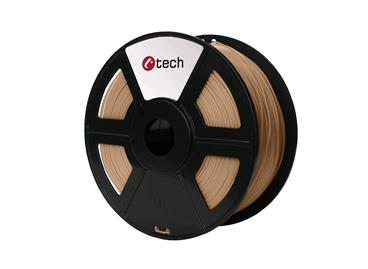C-TECH tisková struna ( filament ) , PLA, 1,75mm, 1kg, dřevo
