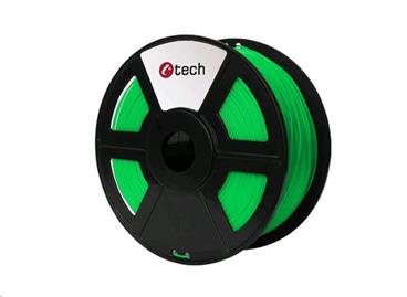 C-TECH tisková struna ( filament ) , PLA, 1,75mm, 1kg, fluorescenční zelená