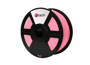 C-TECH tisková struna ( filament ) , PLA, 1,75mm, 1kg, růžová