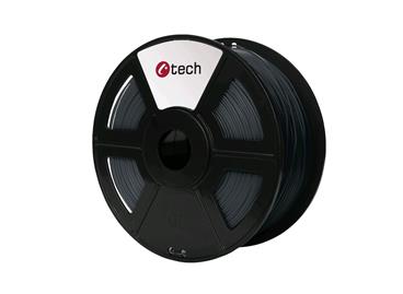 C-TECH tisková struna ( filament ) , PLA, 1,75mm, 1kg, šedá
