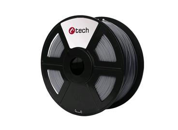 C-TECH tisková struna ( filament ) , PLA, 1,75mm, 1kg, stříbrná