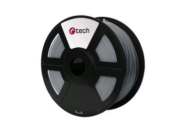 C-TECH tisková struna ( filament ) , PLA, 1,75mm, 1kg, světle šedá