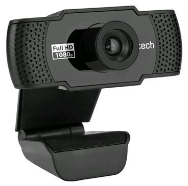 C-TECH webkamera CAM-11FHD/ Full HD 1080p/ MJPEG/YUY2/ mikrofon/ držák/ Plug and Play/ USB 2.0/ kabel 1,5m/ černá