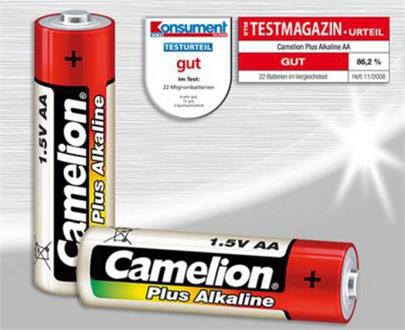 CAMELION 10pack PLUS ALKALINE AA/LR6 baterie alkalické (cena za 10pack)