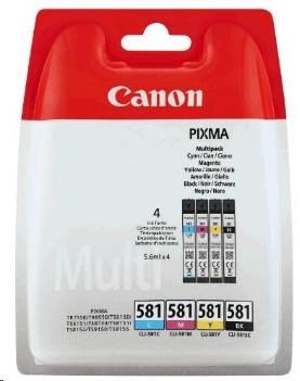 Canon CARTRIDGE CLI-581 C/M/Y/BK MULTI SEC pro PIXMA TS615x,625x,635x,815x,915x, TR7550 (200 str.)