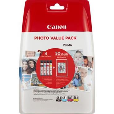 Canon cartridge INK CLI-581 BK/C/M/Y PHOTO VALUE BL SEC