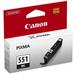 Canon CLI-551BK - 7 ml - černá - originální - inkoustový zásobník - pro PIXMA iP8750, iX6850, MG5550, MG5650, MG5655, MG6450, MG6