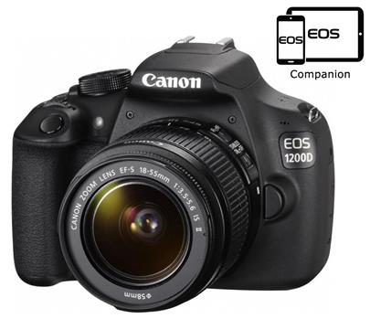 Canon EOS 1200D/ 18 MPix/ 3" LCD/ Zrcadlovka/ Full HD video + 18-55 III DC