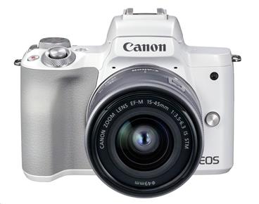 Canon EOS M50 Mark II + M15-45 STM - bílé