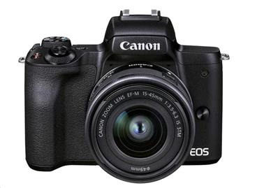 Canon EOS M50 Mark II + M15-45 STM + M55-200 - černé