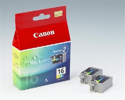 Canon inkoustová náplň BCI16C pro iP90/iP90v,DS700,DS810,mini220, 2v1 (9818A002)