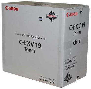 Canon originální TONER CEXV19 CLEAR TONER Imagepress C1+ 31 500 stran A4 (5%)