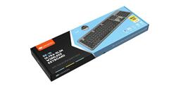CANYON bezdrátová bluetooth klávesnice BK-10, 104 kláves,tenká,MacOS, US,černá