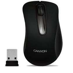 CANYON bezdrátová USB myš s 3 tlačítky, 800 dpi, černá