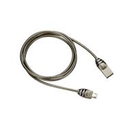 Canyon CNS-USBC5DG, 1m kabel USB-C / USB 2.0, 5V/2A, průměr 3,5mm, kovově opletený, tmavě-šedý