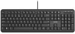 CANYON drátová klávesnice HKB-20, 105 kláves,tichá a tenká,velvet serie,RU layout, černá