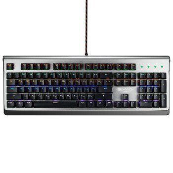 CANYON drátová multimediální mechanická herní klávesnice se světelnými efekty, 104keys, US layout