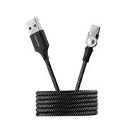 CANYON kabel Type C nabíjecí, magnetický, USB2.0, output 5V/2A, OD 3.2mm, délka 1m, černá