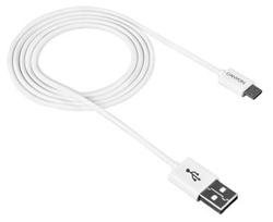 CANYON Micro USB cable, 1M, bílý