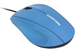 CANYON myš drátová M-05, světle modrá