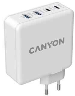 CANYON síťová nabíječka H-100, vstup 100-240V, výstup USB-C1/C2 5-20V, USB-A 1/A2 4.5-20V
