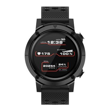 CANYON smart hodinky Wasabi, 1,3" barevný plně dotykový display, IP68, režim Multi-sport, iOS/android, černá