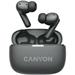 CANYON TWS-10 BT ANC+ENC sluchátka s mikrofonem, BT V5.3 BT8922F, pouzdro 500mAh+40mAh, quick charge, černá