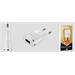 CANYON Universal 1xUSB AC charger (in wall) with over-voltage protection , Input 100V-240V, Output 5V-1A, white glossy p