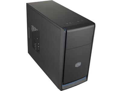 case Cooler Master MasterBox E300L, modrý rámeček, Micro-ATX, 2x USB 3.0, bez zdroje