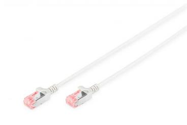CAT 6 U-FTP tenký patch kabel, Cu, LSZH AWG 28/7, délka 1,5 m, barva šedá