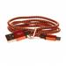 CELLFISH pletený datový kabel z nylonového vlákna, micro USB, 1 m, oranžová - bulk