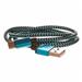 CELLFISH pletený datový kabel z nylonového vlákna, USB-C, 1 m, modrá - bulk