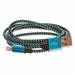 CELLFISH pletený kabel z nylonového vlákna, 1m, pro Apple iPhone, bulk, modrá
