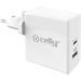CELLY PRO Power nabíječka USB-C/USB Qualcomm Quick Charge 3.0, 30W, bílá