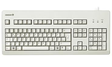 CHERRY G80-3000 BLACK SWITCH mechanická klávesnice EU layout bílá